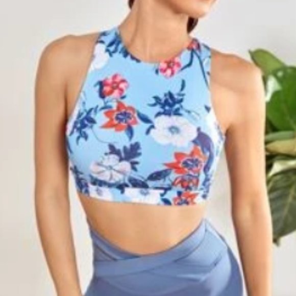 NEW • XL Floral Print Sports Bra - Picture 3 of 15